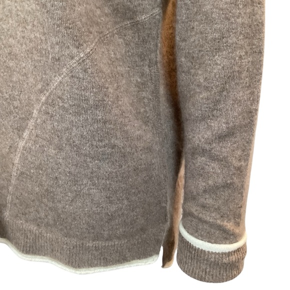 Quince Hooded Cashmere Sweater Tan - Picture 6 of 9